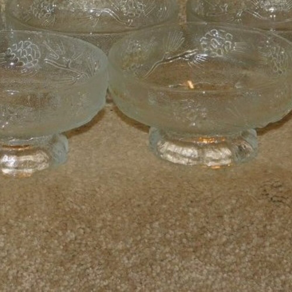NEW 2 TIARA Ponderosa Pine Salad or Dessert Footed Bowls